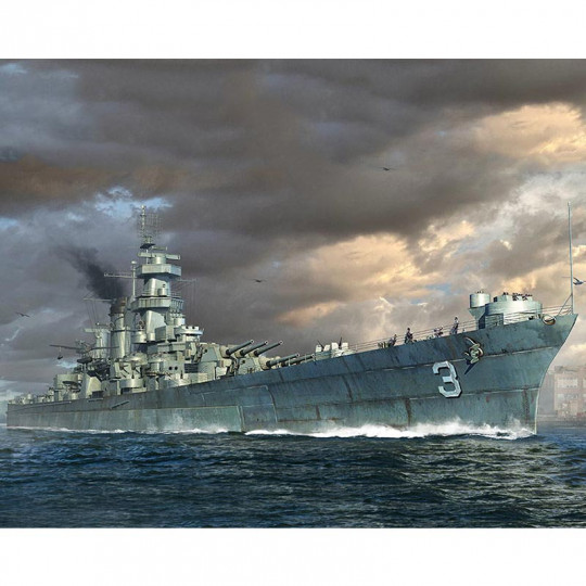 Plastikmodell des Schiffes USS Hawaii CB-3 1:700 Plastikmodell des Schiffes...