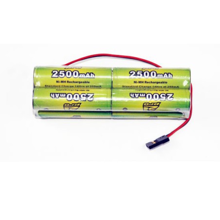 NIMH-Batterie für Funkgesteuerte Gerätepakete TX B 9.6V/AP-2500 JR Servo-Typ | Scientific-MHD NIMH-Batterie für Funkgesteuerte Gerätepakete TX B 9.6V/AP-2500 JR Servo-Typ | Scientific-MHD