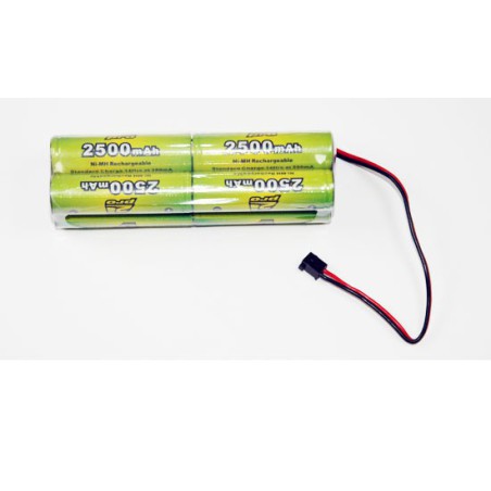 NIMH-Batterie für Funkgesteuerte Gerätepakete TX B 9.6V/AP-2500AA JR | Scientific-MHD NIMH-Batterie für Funkgesteuerte Gerätepakete TX B 9.6V/AP-2500AA JR | Scientific-MHD