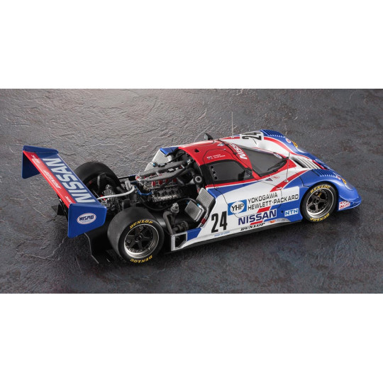 Plastikmodell des YHP-Autos Nissan R89C "Super detail" 1:24 CH54 Plastikmodell des YHP-Autos...
