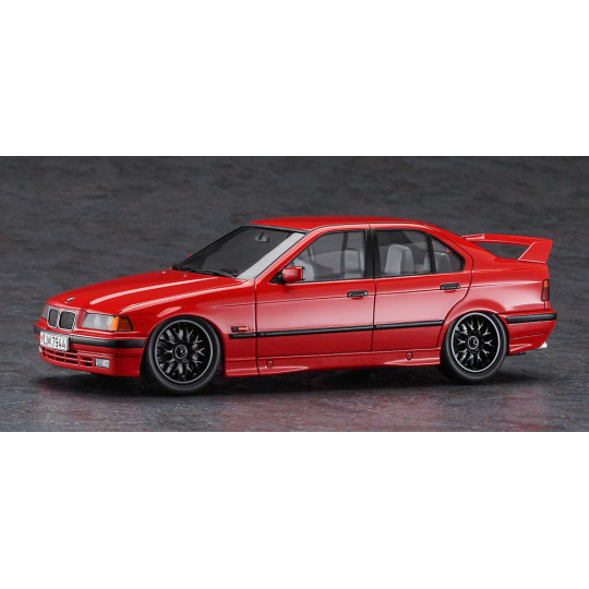 Plastikmodell des Autos BMW E36 320i mit Spoiler 1:24 Plastikmodell des Autos BMW...