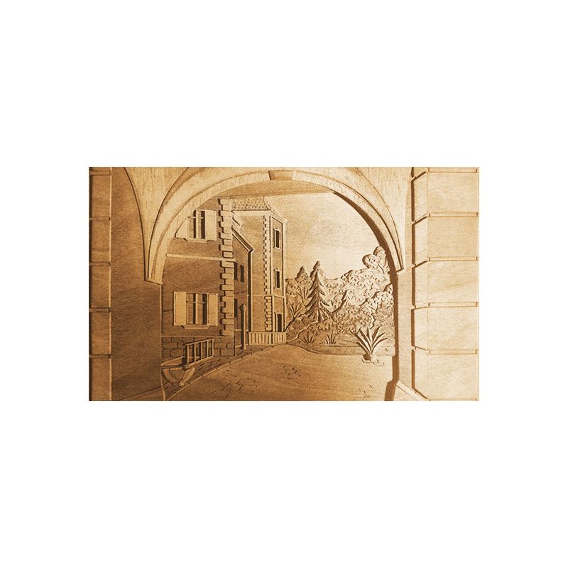 Einfaches mechanisches 3D -Puzzle für Holztisch in Gassewood