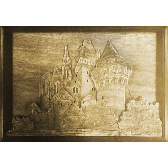 Einfaches mechanisches 3D -Puzzle für Modell in Chateau -Holz