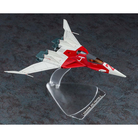 Plastikmodell der TV-Serie "Crusher Joe" Fighter 2 mit Alfin-Figur 1:72 Plastikmodell der TV-Serie...