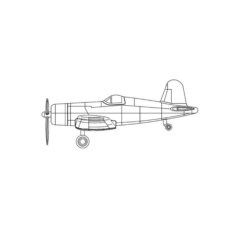 F4U-4 Corsair Plastic Boat Modell (vorgespannt) 1/350 | Scientific-MHD