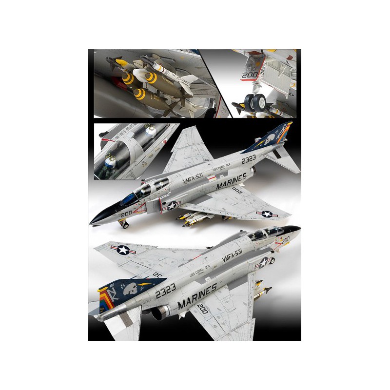 F-4B Kunststoffebene Modell/N Graugeister 1/48 | Scientific-MHD F-4B Kunststoffebene Modell/N Graugeister 1/48 | Scientific-MHD
