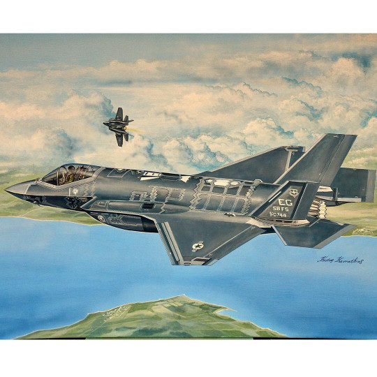 Modell des Flugzeugs F-35A...