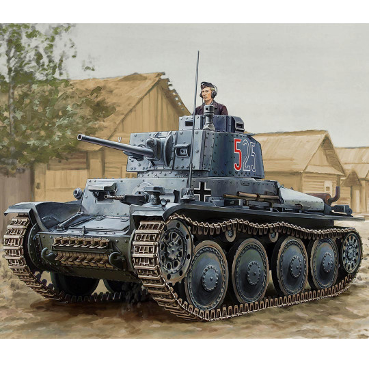 Plastikmodell eines Panzers...