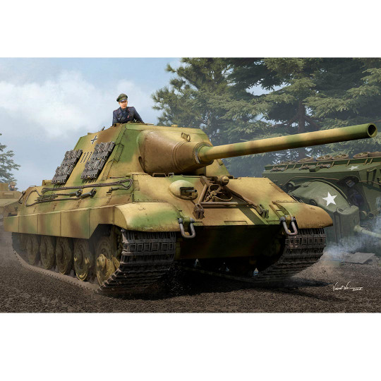 Plastikmodell des deutschen Panzers Sd.Kfz.186 Jagdtiger (Henschel Production) 1:35 Plastikmodell des deutschen...