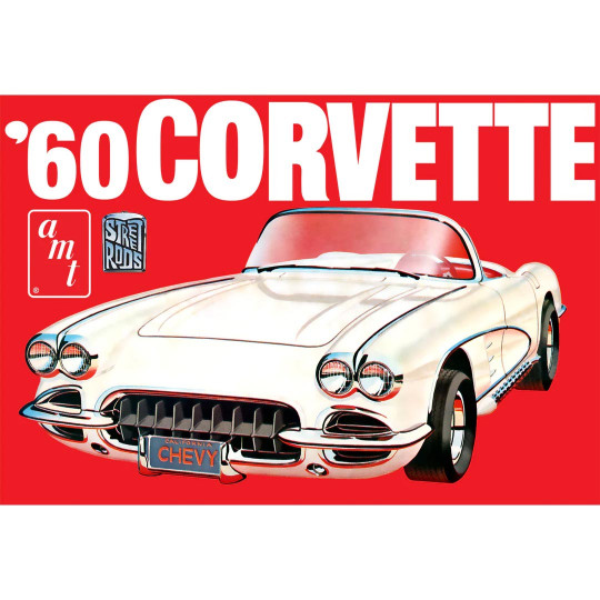 Plastikmodell des Autos Chevrolet Corvette 1960 1:25 Plastikmodell des Autos...