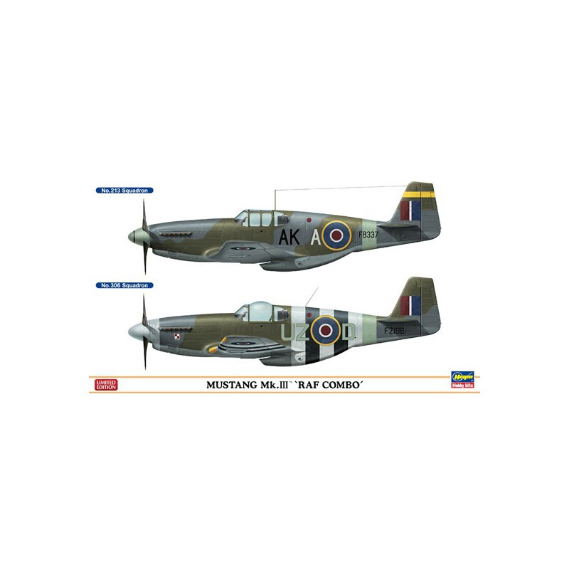 Plastikflugzeugmodell Combo Mustang Mk.iii Raf 1/72 | Scientific-MHD