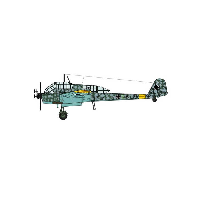 Focke-Wulf FW189A Flugzeugebene Modell | Scientific-MHD