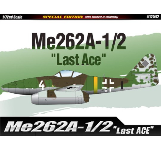 Kunststoffflugzeugmodell ME 262A-1/2 LETZT ACE 1/72 | Scientific-MHD