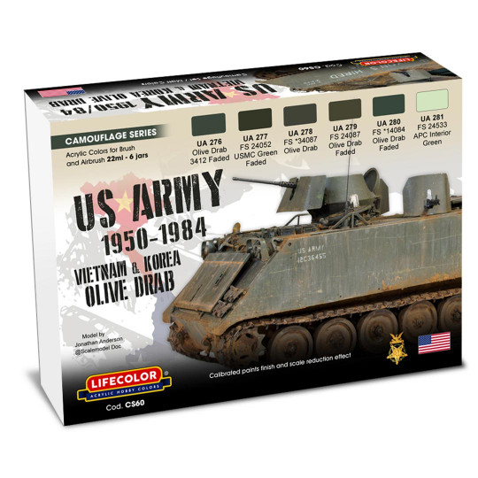 Acrylfarbe Set Olivgrün der...