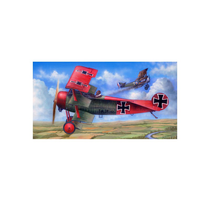 Kunststoff -Kunststoffmodell Fokker Dr.I 1/24 | Scientific-MHD