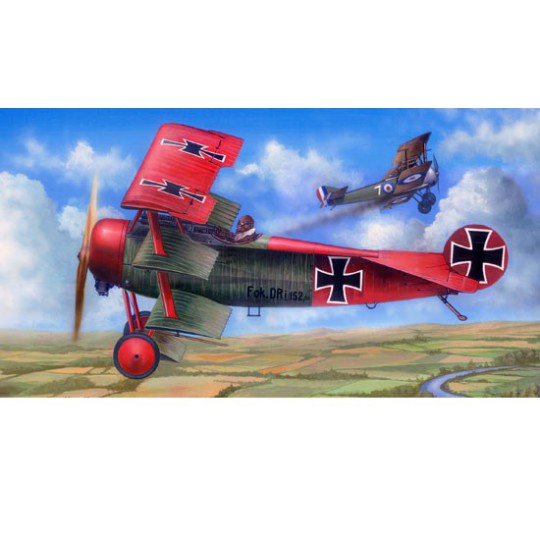 Kunststoff -Kunststoffmodell Fokker Dr.I 1/24 Kunststoff -Kunststoffmodell Fokker Dr.I 1/24 | Scientific-MHD