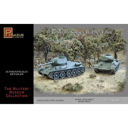 T-34/85 Kunststofftankmodell (2 PC) 1/72 | Scientific-MHD