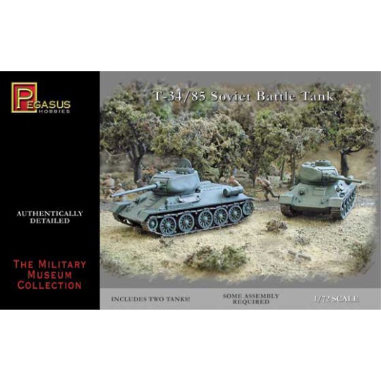 T-34/85 Kunststofftankmodell (2 PC) 1/72 T-34/85 Kunststofftankmodell (2 PC) 1/72 | Scientific-MHD