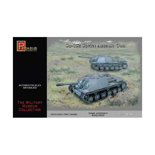 SU-152 Kunststofftankmodell Sowjetische Sturmpistole 1/72 | Scientific-MHD