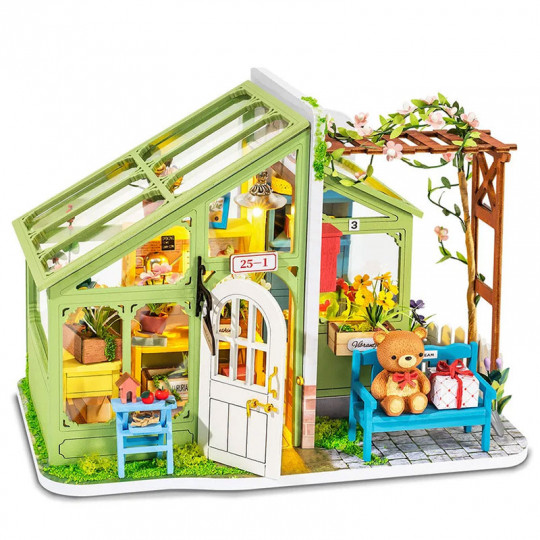 Mechanisches 3D-Zwischenpuzzle für Modell Das Gewächshaus im Frühling Mechanisches...