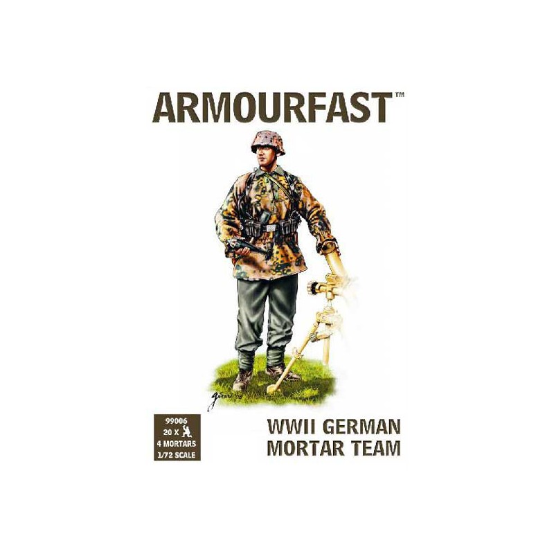 Plastiktankmodell mit allen Mörtelmörser. 1/72 | Scientific-MHD