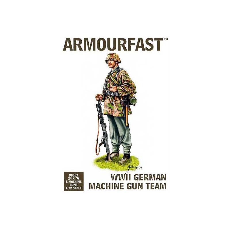 Plastiktankmodell Deutsches Team MG WWII 1/72 | Scientific-MHD