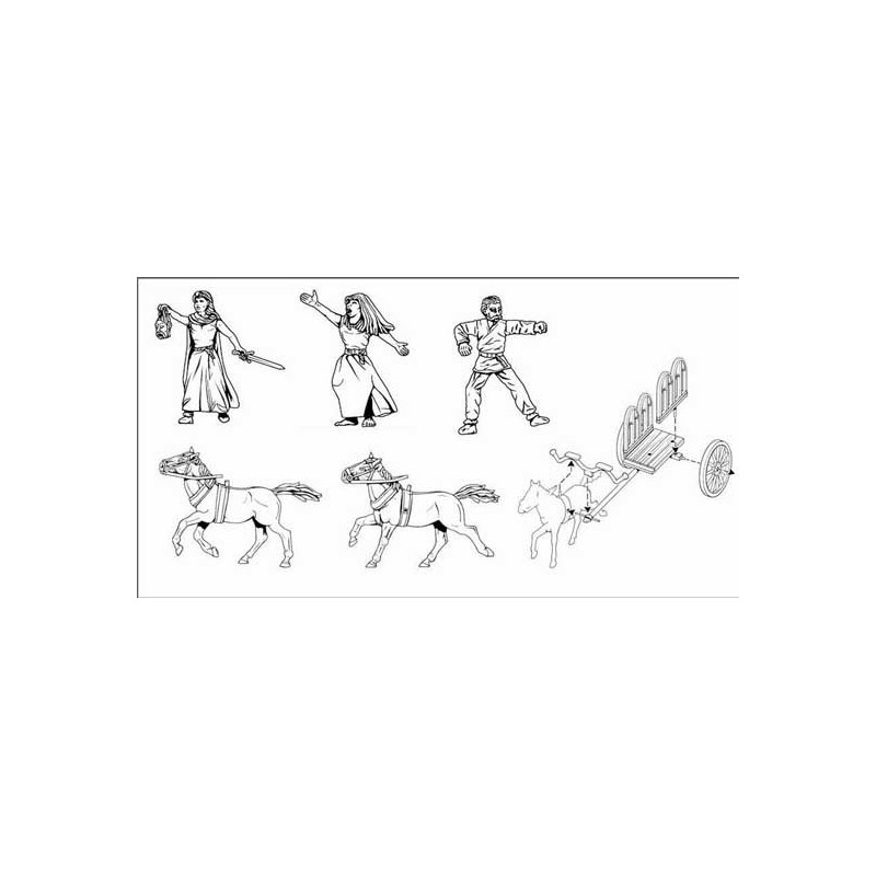 Keltische LKW -Figur +Königin 1/72 | Scientific-MHD