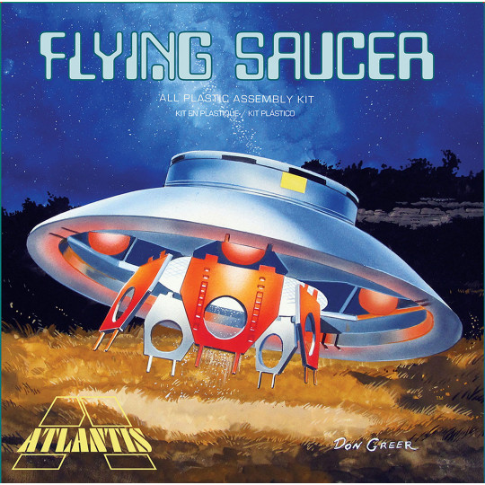 Science-Fiction-Modell aus Kunststoff Invader flying saucer 1:72 Science-Fiction-Modell aus...