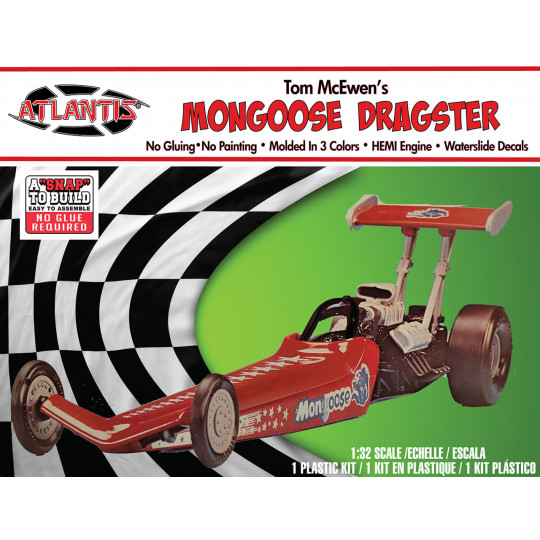 Plastikmodell des Autos Mongoose Dragster snap 1:32 Plastikmodell des Autos...