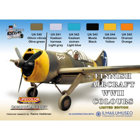Acrylmalerei set finnisches Flugzeug im Zweiten Weltkrieg | Scientific-MHD Acrylmalerei set finnisches Flugzeug im Zweiten Weltkrieg | Scientific-MHD