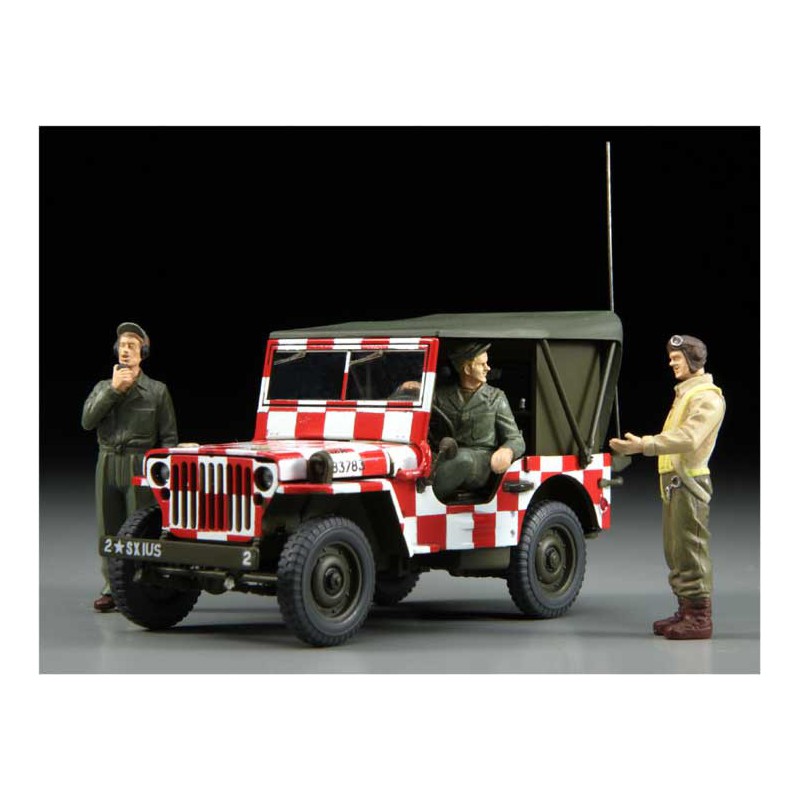 Kunststoffauto -Modell folgen Sie mir Jeep Willys MB 1/48 | Scientific-MHD