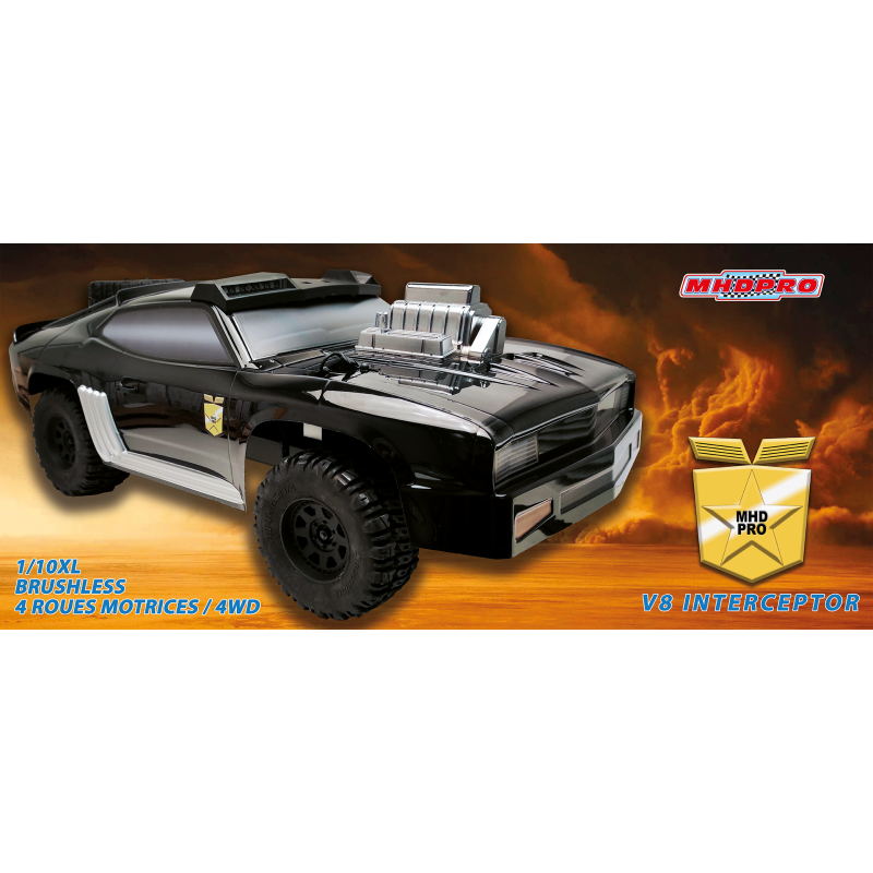 Draft Car -kontrolliertes Auto Interceptor Black XL 1/10 | Scientific-MHD