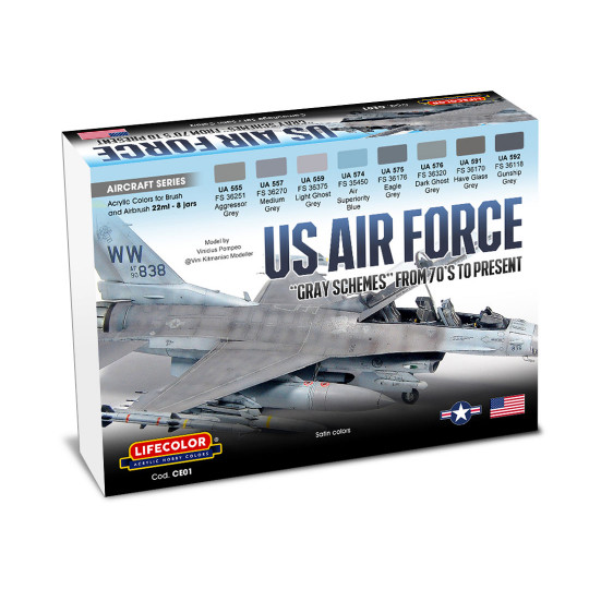 Acrylfarbe Set Modern USAF...