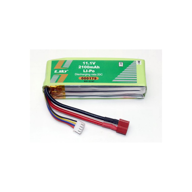 Lipo -Batterie für radio -kontrollierte Lipo 11.1V 2100 Ma 20c | Scientific-MHD