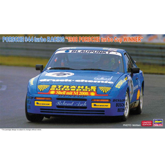 Plastikmodell des Autos Porsche 944 Turbo Racing "1988 Porsche turbo cup winner" 1:24 Plastikmodell des Autos...