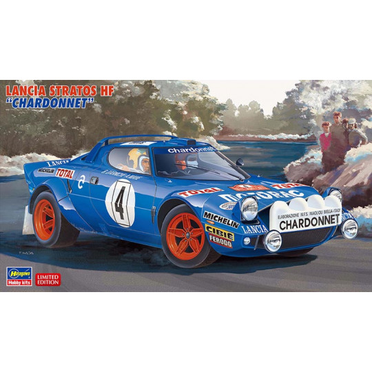 Plastikmodell eines Autos Lancia Stratos HF "Chardonnet" 1:24 Plastikmodell eines Autos...