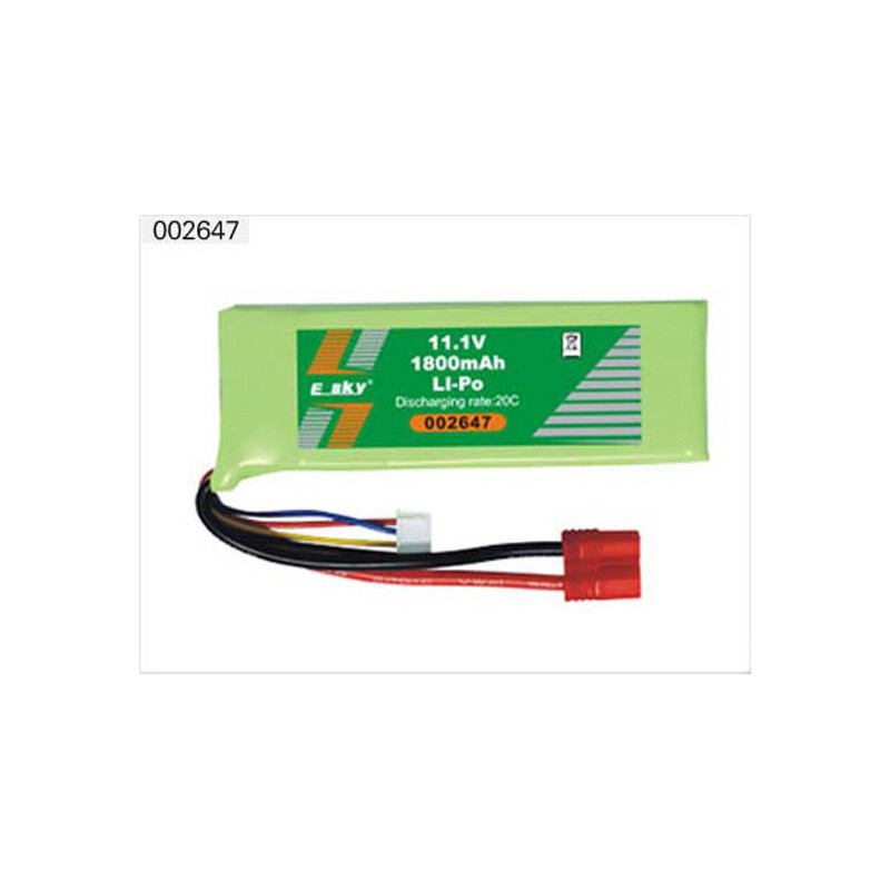 Lipo -Batterie für radio -kontrollierte Lipo 1800 mA 11.1V 20c B | Scientific-MHD