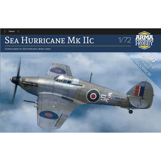 Plastikmodell des Flugzeugs Sea Hurricane Mk IIc 1:72 Plastikmodell des Flugzeugs...