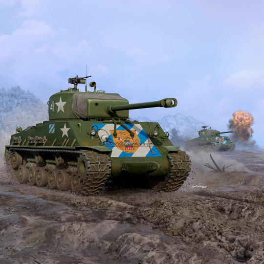 Plastikmodell des Panzers...