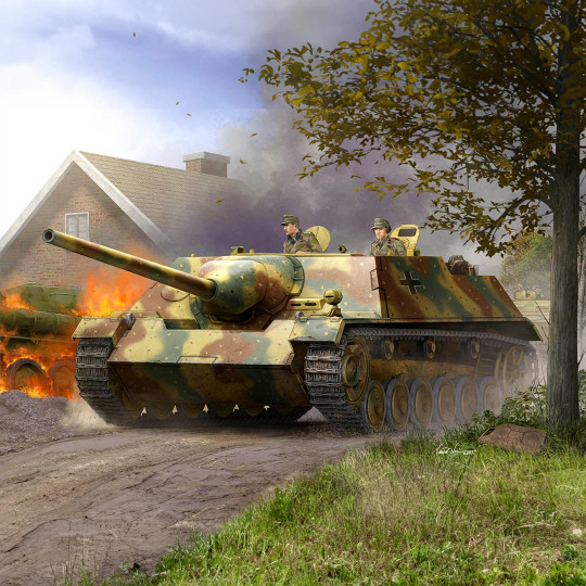 Plastikmodell des JagdPanzers III/IV (Long E) 1:35 Plastikmodell des...