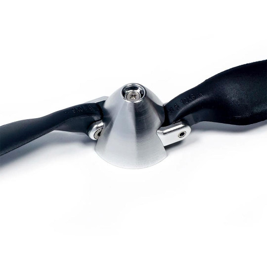 Bordzubehör Aluminiumkegel Durchm. 30mm mit Faltpropeller 9x6, inkl. 4 Befestigungsklammern Bordzubehör Aluminiumkegel...