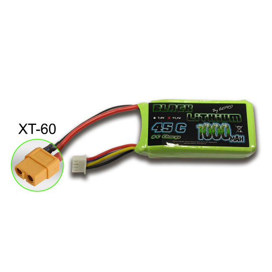 Lipo Black Lithium 1000mAh 45c 3s Lipo Black Lithium 1000mAh...