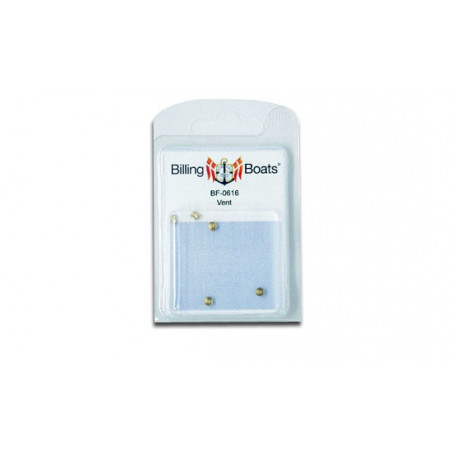 Messingbelüftelfüller in 10pcs 3x4mm Messing () | Scientific-MHD