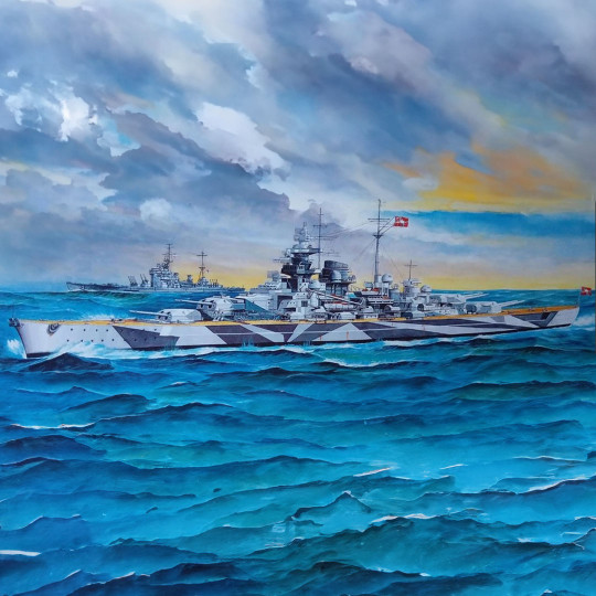 Plastikmodellschiff TIRPITZ...