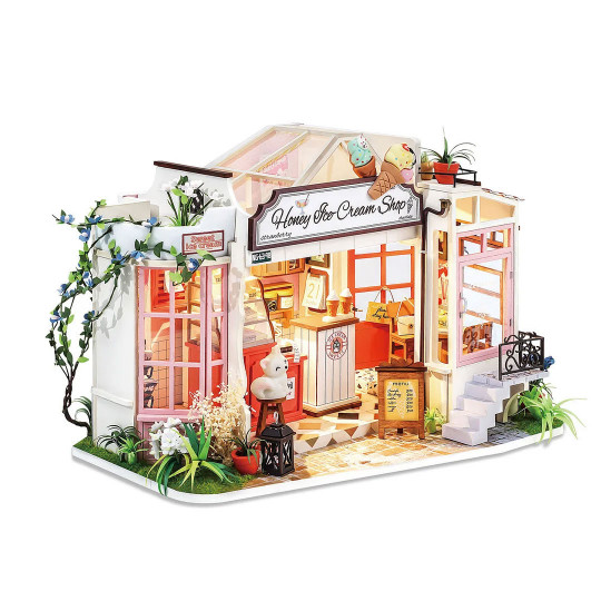 Mittleres mechanisches 3D-Puzzle für das Modell "Die Eisdiele" Mittleres mechanisches...