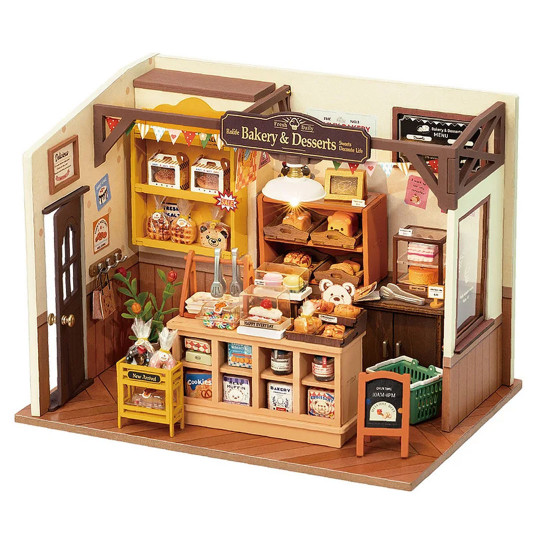 Mechanisches 3D-Puzzle für das Modell der Bäckerei von Bekka Mechanisches 3D-Puzzle für...