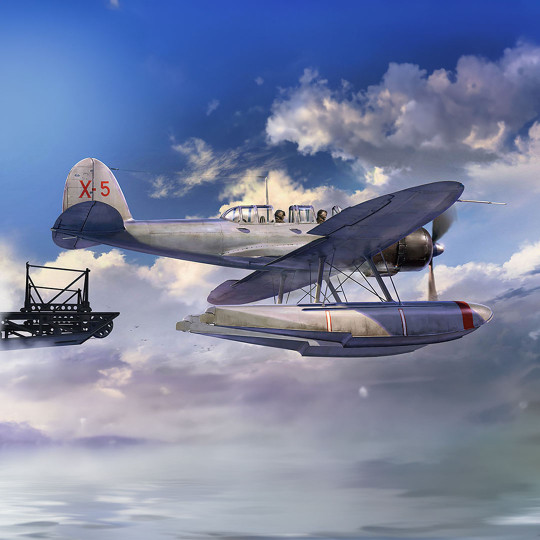 Modell des Aichi E13A1 Typ...