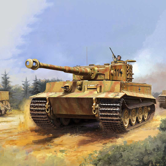 Plastikmodell des Pz.Kpfw.VI Ausf.E Sd.Kfz.181 TIGER I Panzer der letzten Generation 1:16 Plastikmodell des...