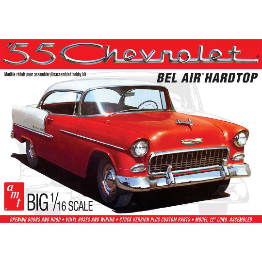 Plastikmodell eines 1955 Chevy Bel Air Hardtop 1:16 Plastikmodell eines 1955...