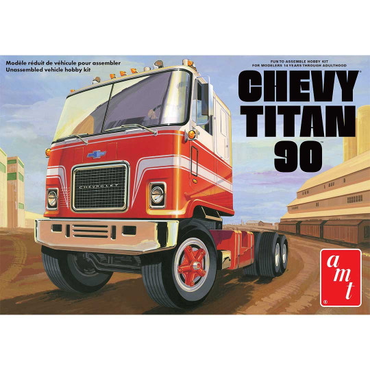 Plastikmodell des Lastwagens Chevy Titan 90 1:25 Plastikmodell des...
